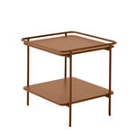 BEISTELLTISCH 45/45/44,3 cm Terracotta quadratisch  - Terracotta, Basics, Metall (45/45/44,3cm) - Xora