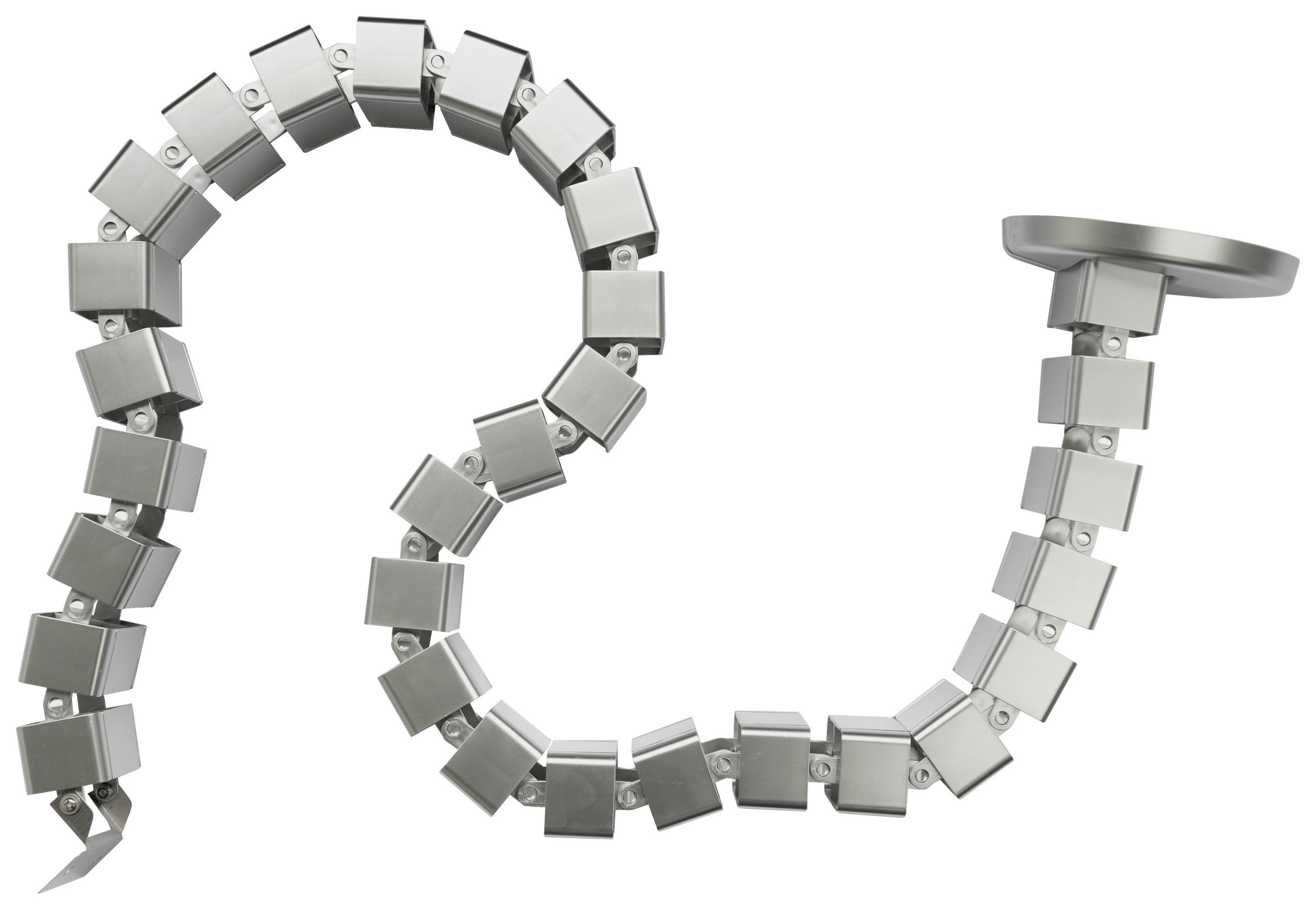 KABELSCHLAUCH Alufarben  - Alufarben, Konventionell, Metall (37/16/11,5cm) - Moderano