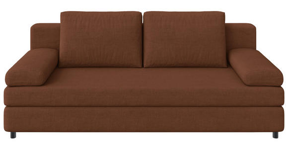 SCHLAFSOFA  mit Stoffauswahl, Rücken echt Jacquard Braun  - Schwarz/Braun, Design, Kunststoff/Textil (200/88/87cm) - Xora