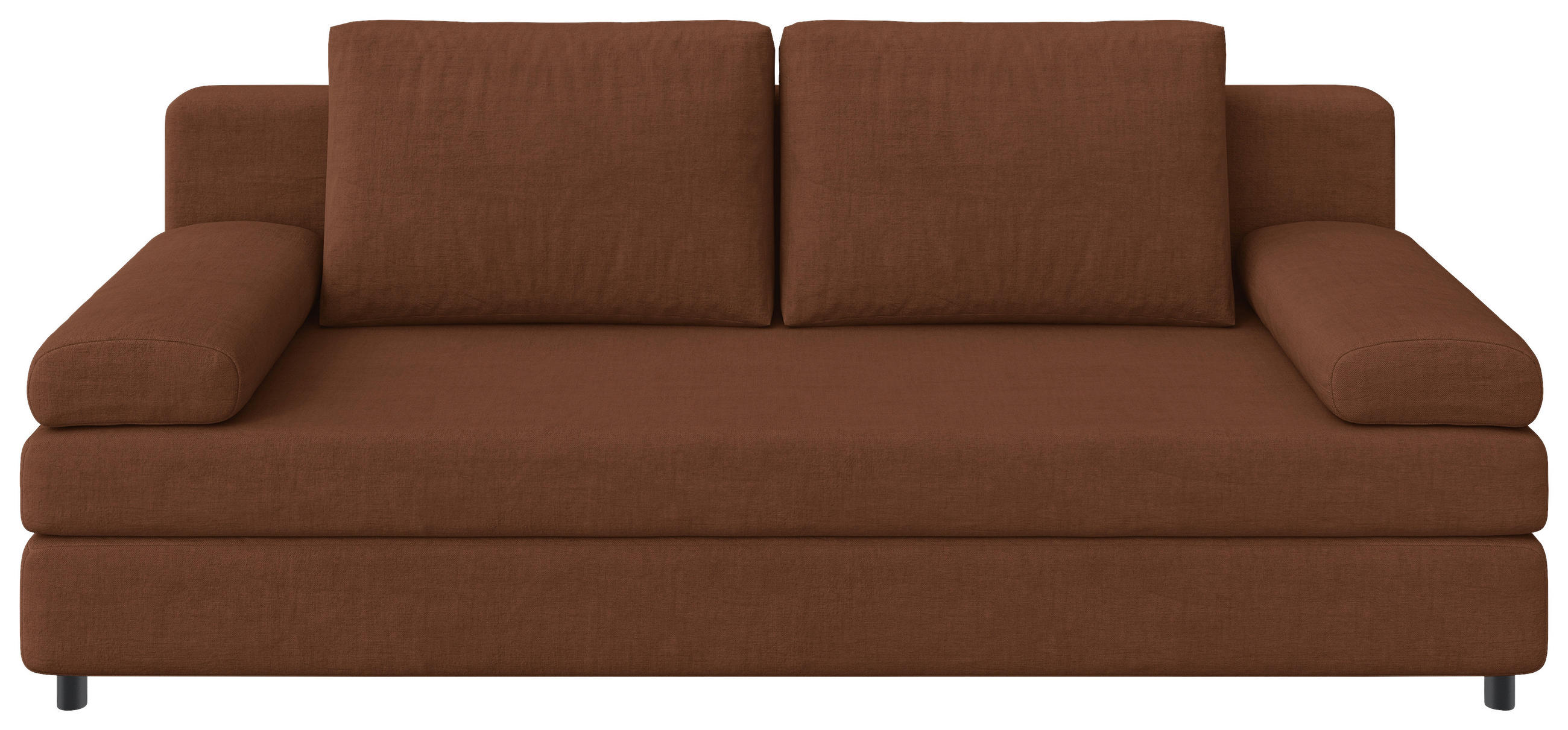 Ti'me ROZKLÁDACÍ POHOVKA, textil, hnědá