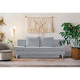 SCHLAFSOFA  in Cord Grau  - Chromfarben/Grau, Design, Textil/Metall (200/85/90cm) - Xora