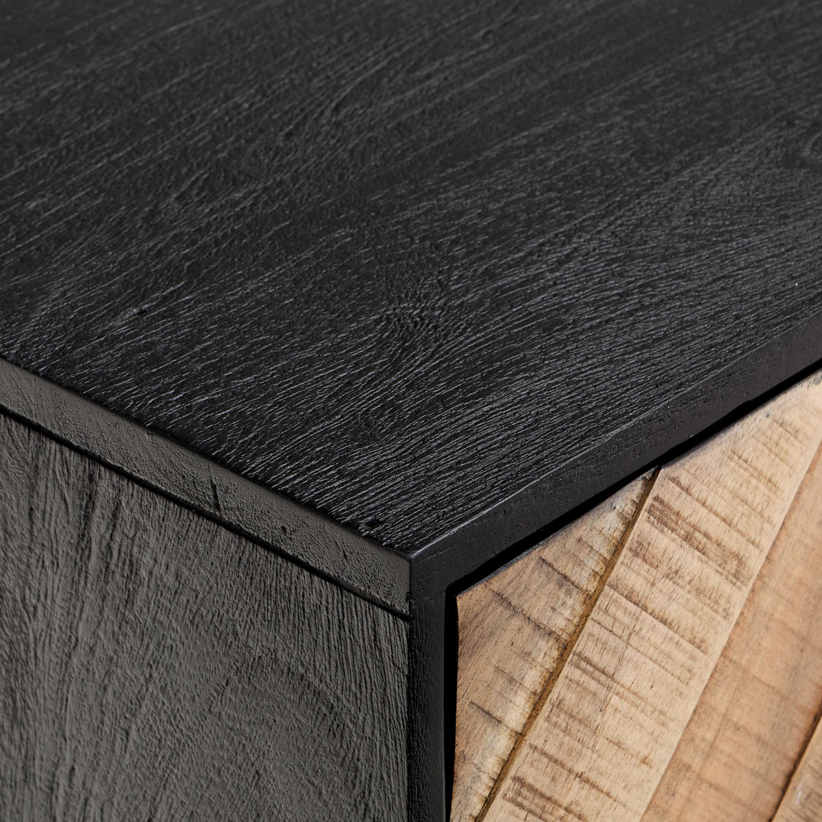 KOMMODE  in 90/90/40 cm  - Schwarz/Akaziefarben, Design, Holz/Holzwerkstoff (90/90/40cm) - MID.YOU