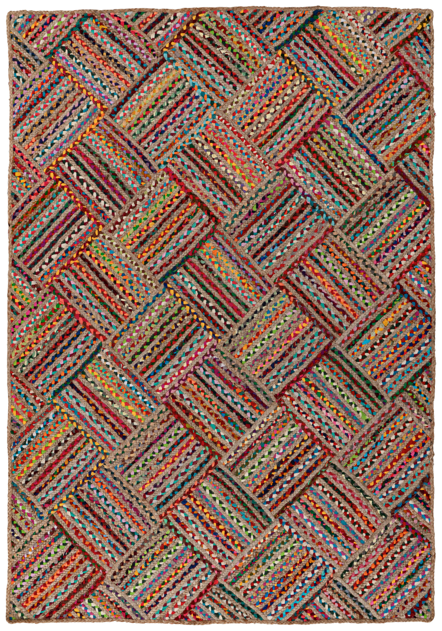 FLACHWEBETEPPICH 120/170 cm My Cancun Multicolor, Rot  - Rot/Multicolor, Basics, Textil (120/170cm) - Obsession
