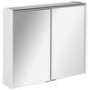 SPIEGELSCHRANK 80/68,3/16 cm  - Alufarben/Weiß, MODERN, Glas/Holzwerkstoff (80/68,3/16cm) - Voleo