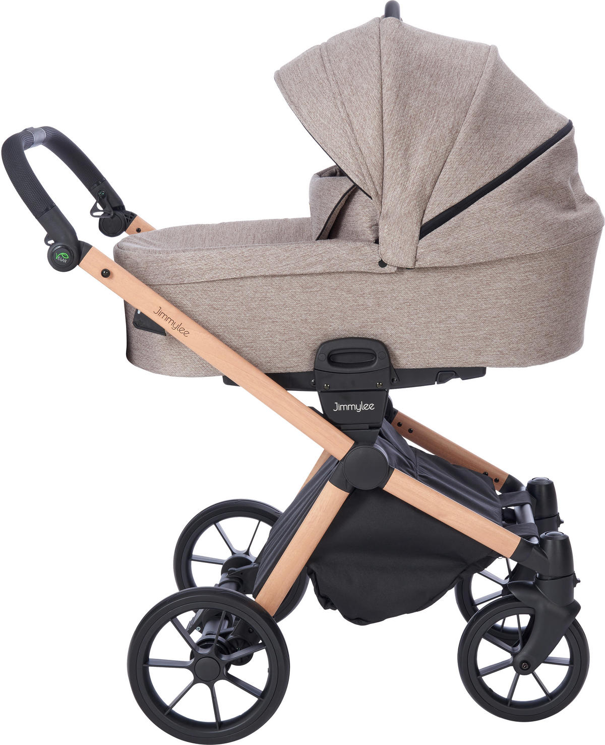 KINDERWAGENSET Beauty Plus Vegie  - Beige/Naturfarben, Trend, Textil/Metall (111/60/108cm) - Jimmylee
