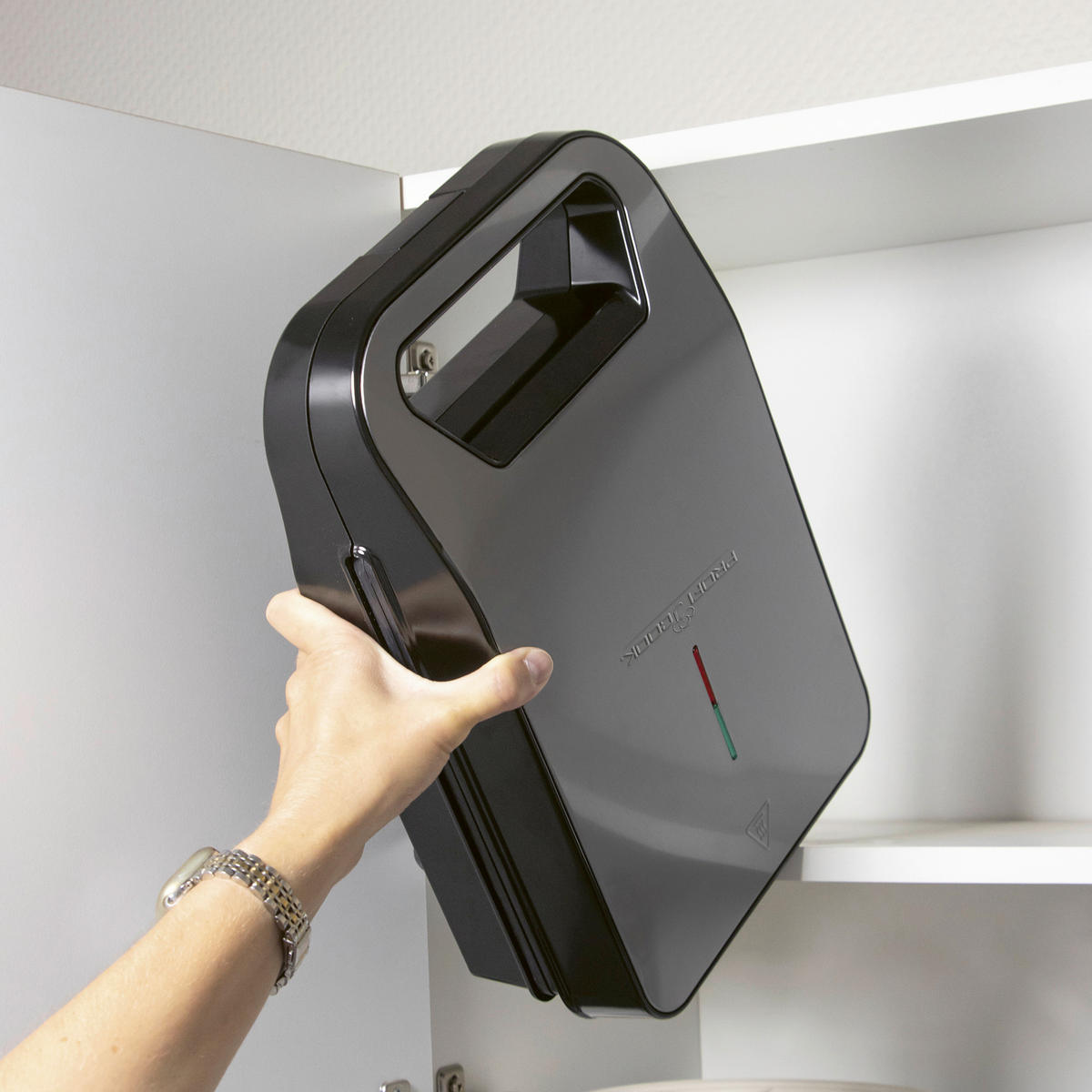 SANDWICHTOASTER  - Schwarzchrom, Trend, Metall (24,5/11,0/34,5cm) - Bomann
