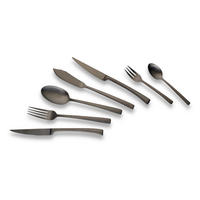 SADA PŘÍBORŮ nerezová ocel, 42dílné - černá, Design, kov - Echtwerk