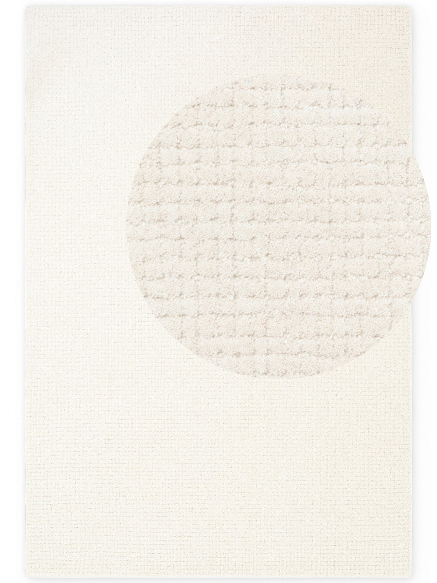 WOLLTEPPICH Wohnzimmer 160/230 cm Eloise Creme rechteckig  - Creme, Basics, Textil (160/230cm) - Hanse Home