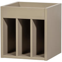 SCHALLPLATTENREGAL Kiefer Schlammfarben  - Schlammfarben, Design, Holz (44/47/44cm) - Livetastic