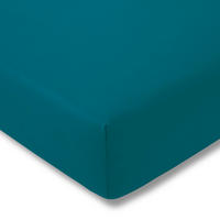 SPANNBETTTUCH Exquisit Single-Jersey  - Petrol, Basics, Textil (100/200cm) - Estella