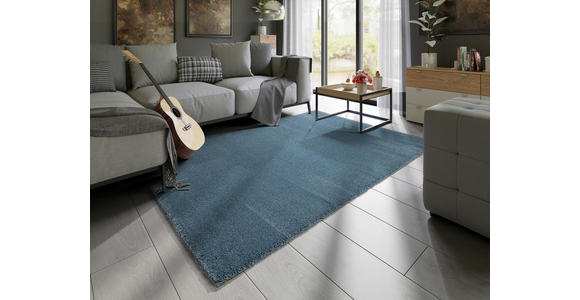 WEBTEPPICH 65/130 cm Blau - Blau, Basics, Textil (65/130cm) - Novel