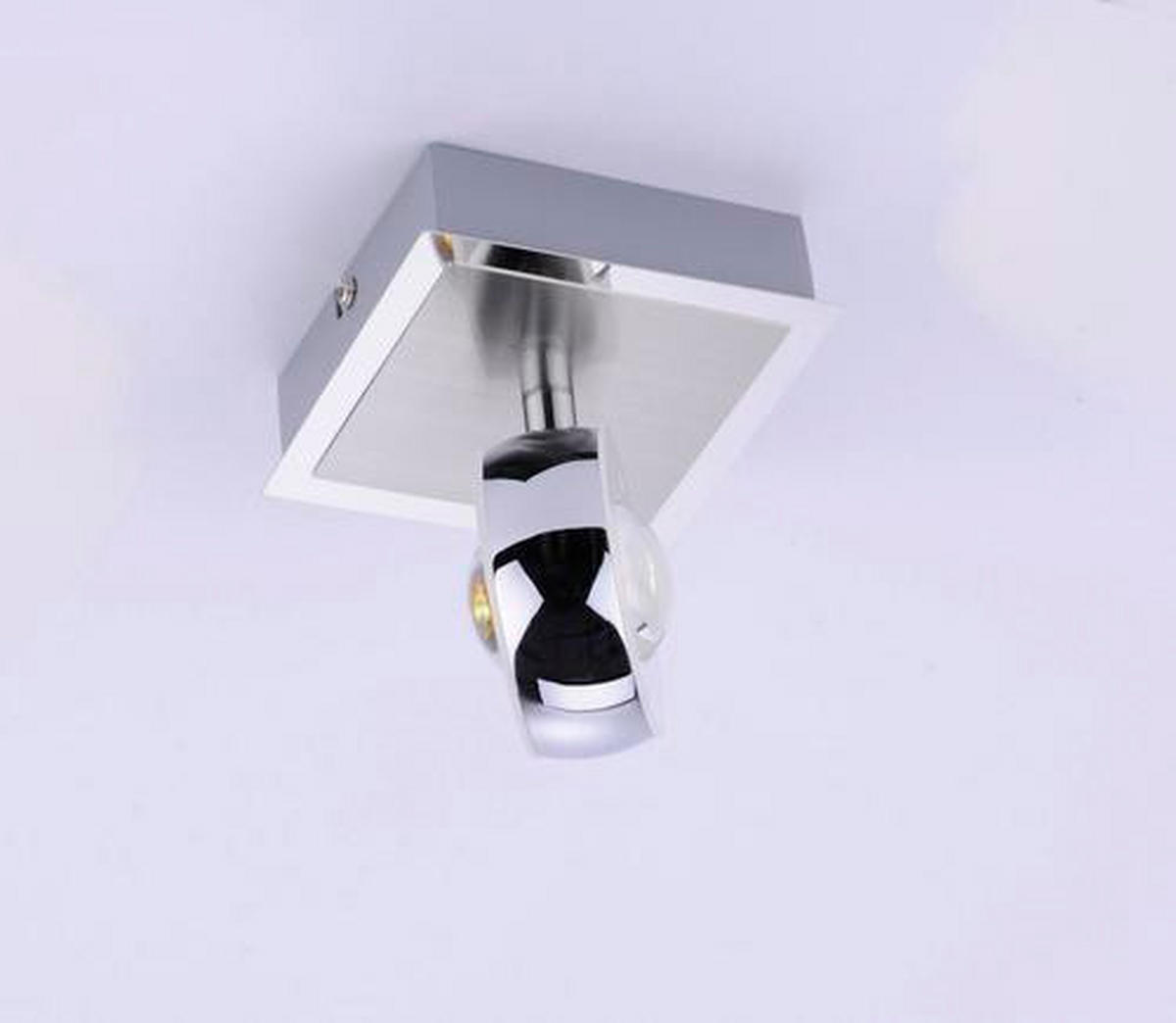 LED-WANDLEUCHTE Lolasmart-Opti   - Silberfarben, Design, Kunststoff/Metall (12/12/14cm)