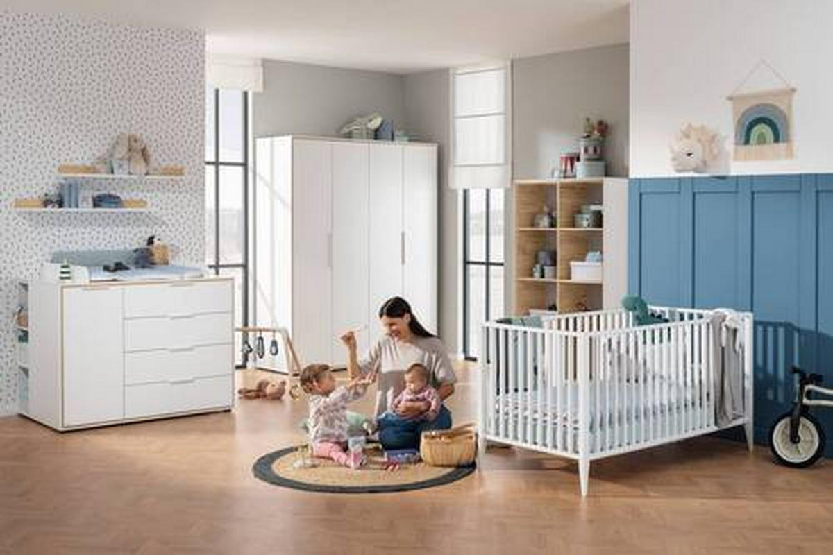 GITTERBETT FELIE 146,6/76,3 cm  - Weiß, Basics, Holz (146,6/76,3cm) - Paidi