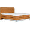BOXSPRINGBETT 160/200 cm  in Currygelb  - Chromfarben/Currygelb, Design, Textil/Metall (160/200cm) - Welnova
