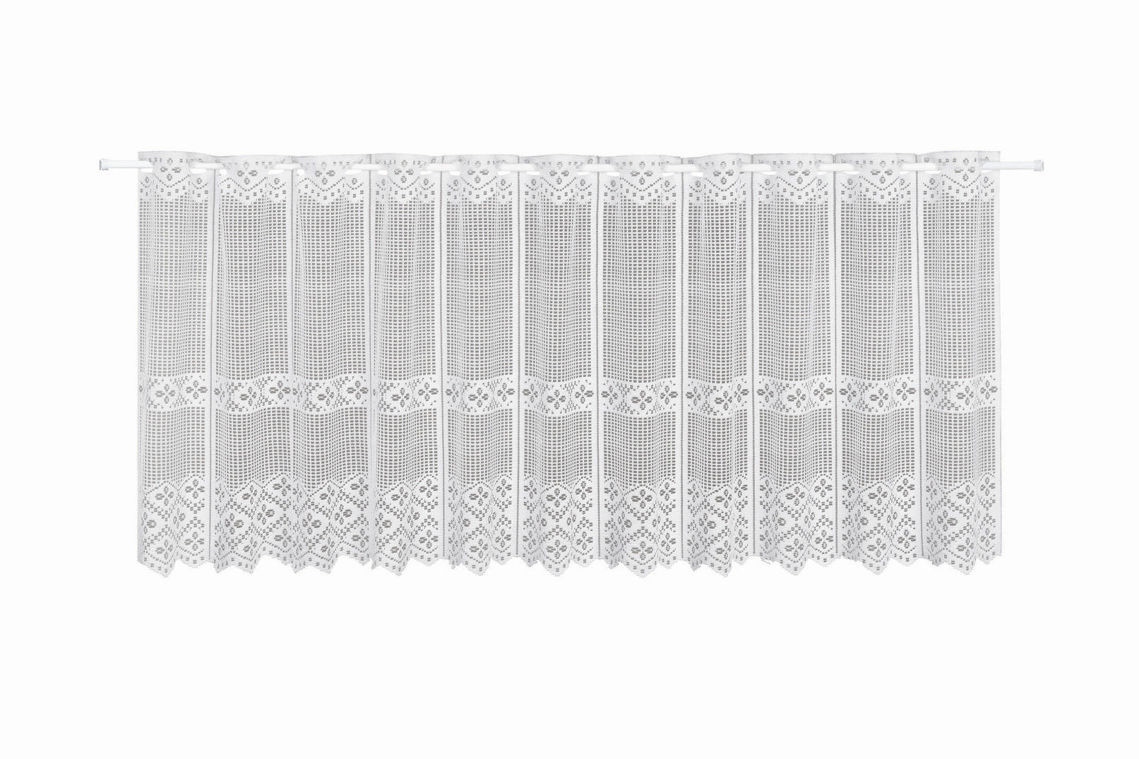 KURZGARDINE   150/90 cm   - Weiß, KONVENTIONELL, Textil (150/90cm)