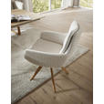 ARMLEHNSTUHL  Beinauswahl, Sitzfläche 360° drehbar, Stoff-/Lederauswahl Flachgewebe  Beige  - Beige, Design, Holz/Textil (62/90/68cm) - Valnatura