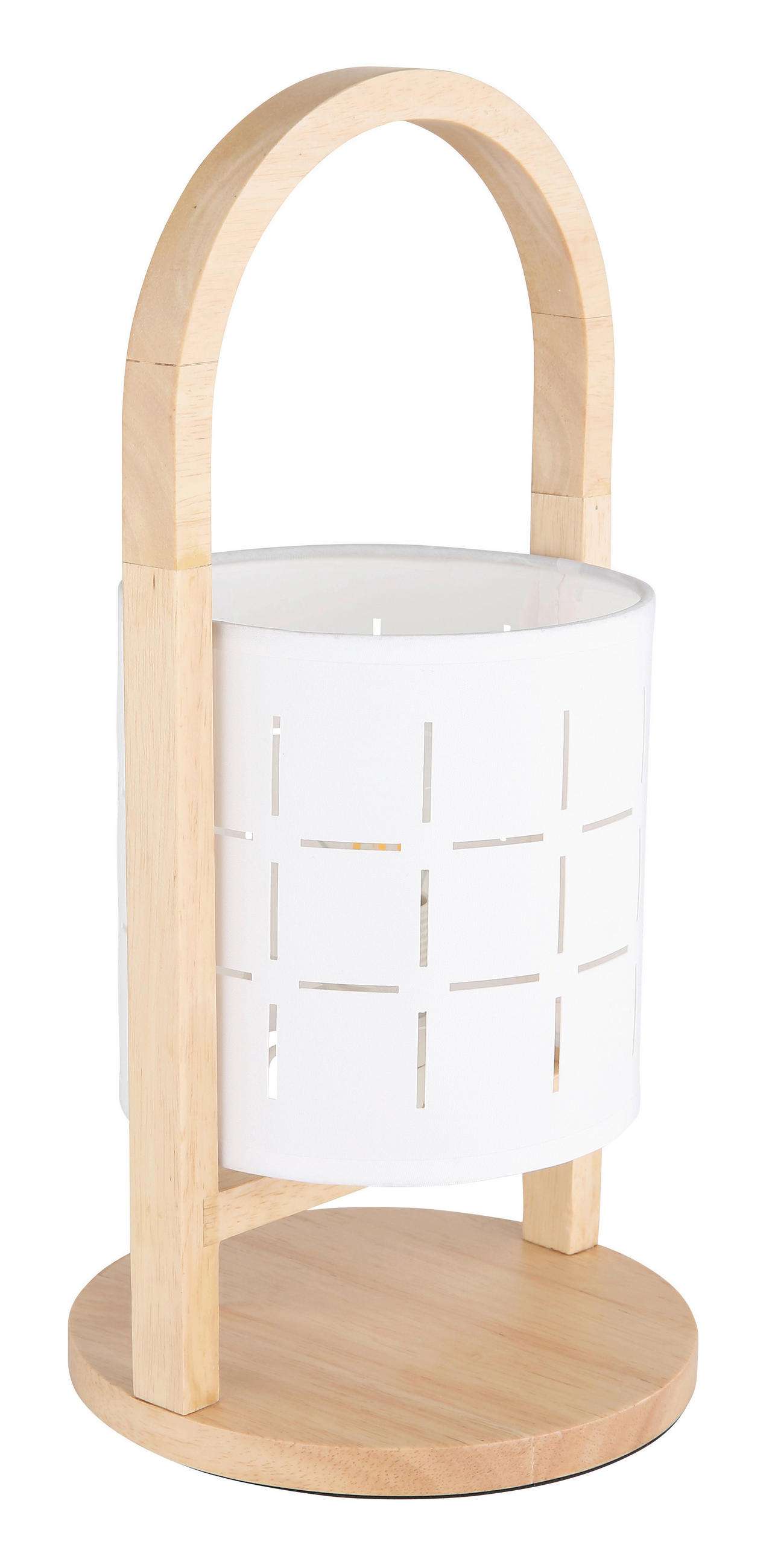 VEIOZĂ - alb/culoare natur, Natur, lemn/textil (16/33cm) - Globo
