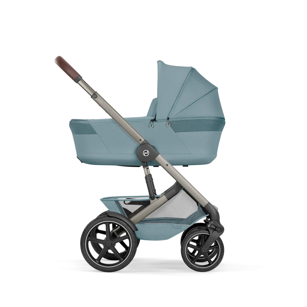 KINDERWAGEN Talos S TPE inkl. Fold-Carrycot  - Taupe/Hellblau, Basics, Textil/Metall (93/60/115cm) - cybex GOLD