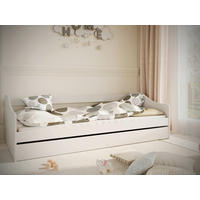 KINDER-/JUNIORBETT 90/200 cm  in Weiß  - Birkefarben/Weiß, MODERN, Holz/Holzwerkstoff (90/200cm) - MID.YOU