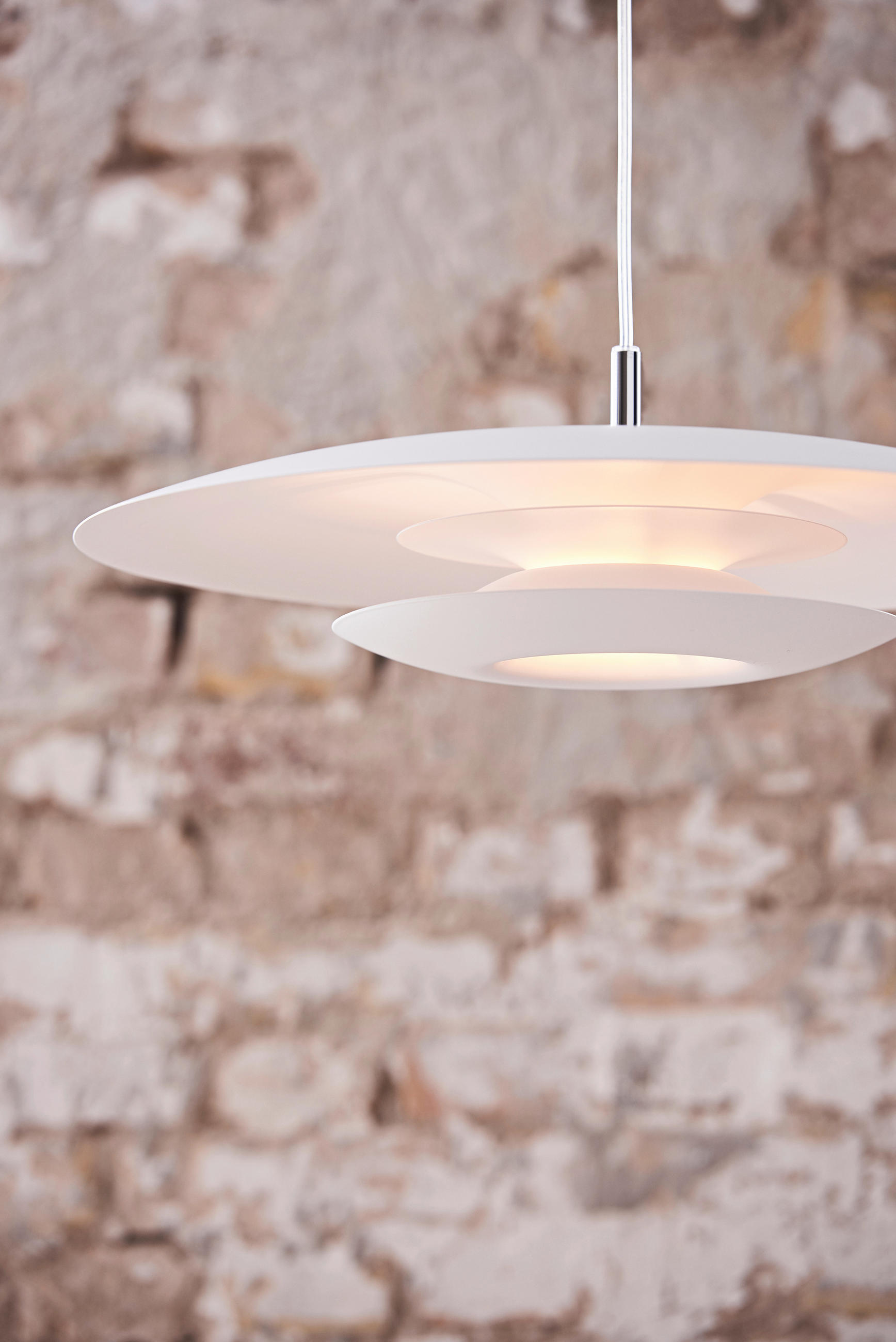 HÄNGELEUCHTE Eclipse 48/8,9 cm   - Weiß, Design, Metall (48/8,9cm) - Belid