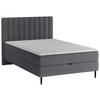 BOXBETT 120/200 cm  in Dunkelgrau  - Dunkelgrau/Schwarz, Design, Holz/Holzwerkstoff (120/200cm) - Stylife