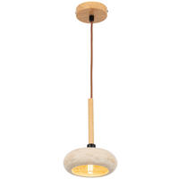 HÄNGELEUCHTE 15/120 cm  - Beige, Design, Stein/Metall (15/120cm) - Collet's Monde