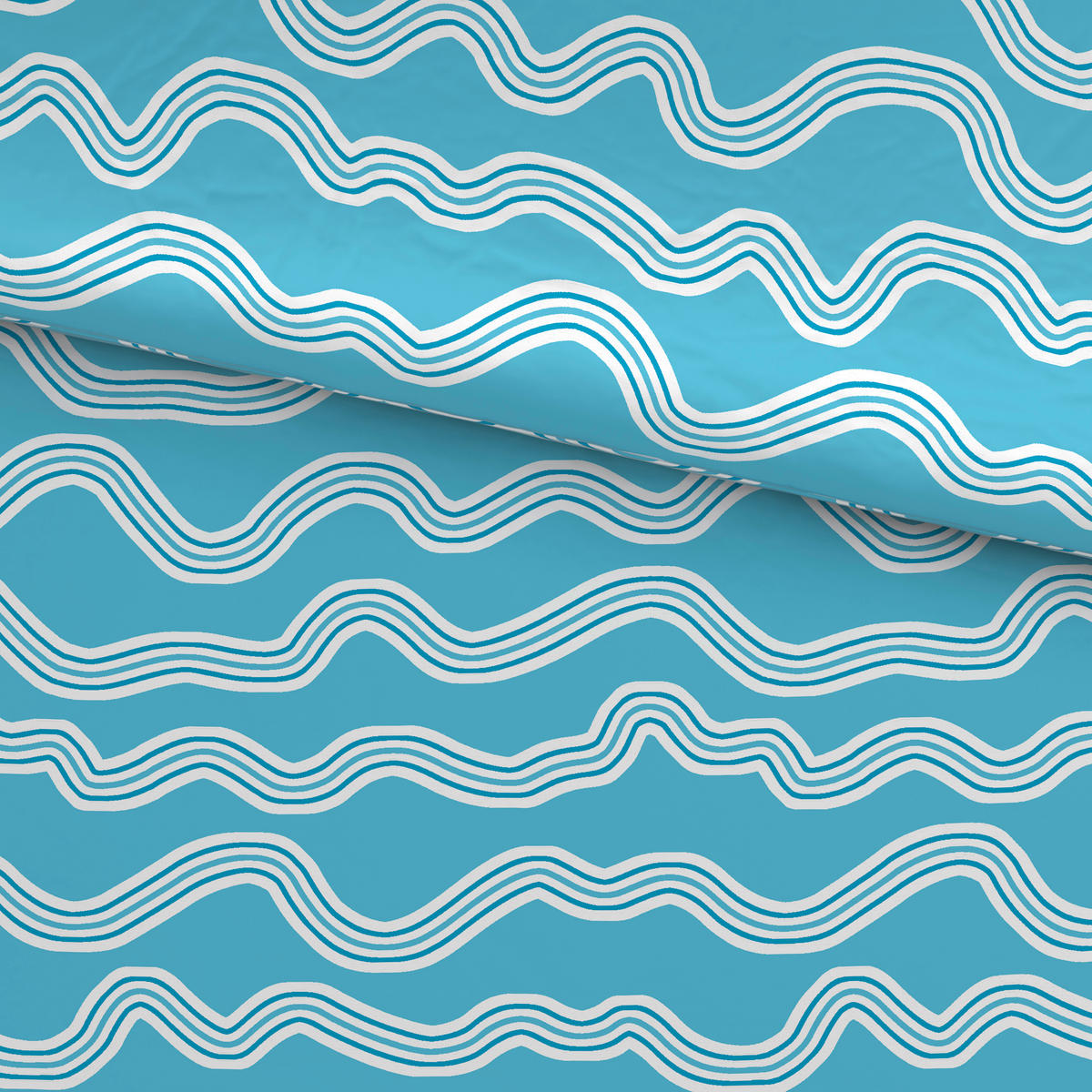 BETTWÄSCHE KALIO Satin 140/200 cm  - Hellblau, KONVENTIONELL, Textil (140/200cm) - Esposa