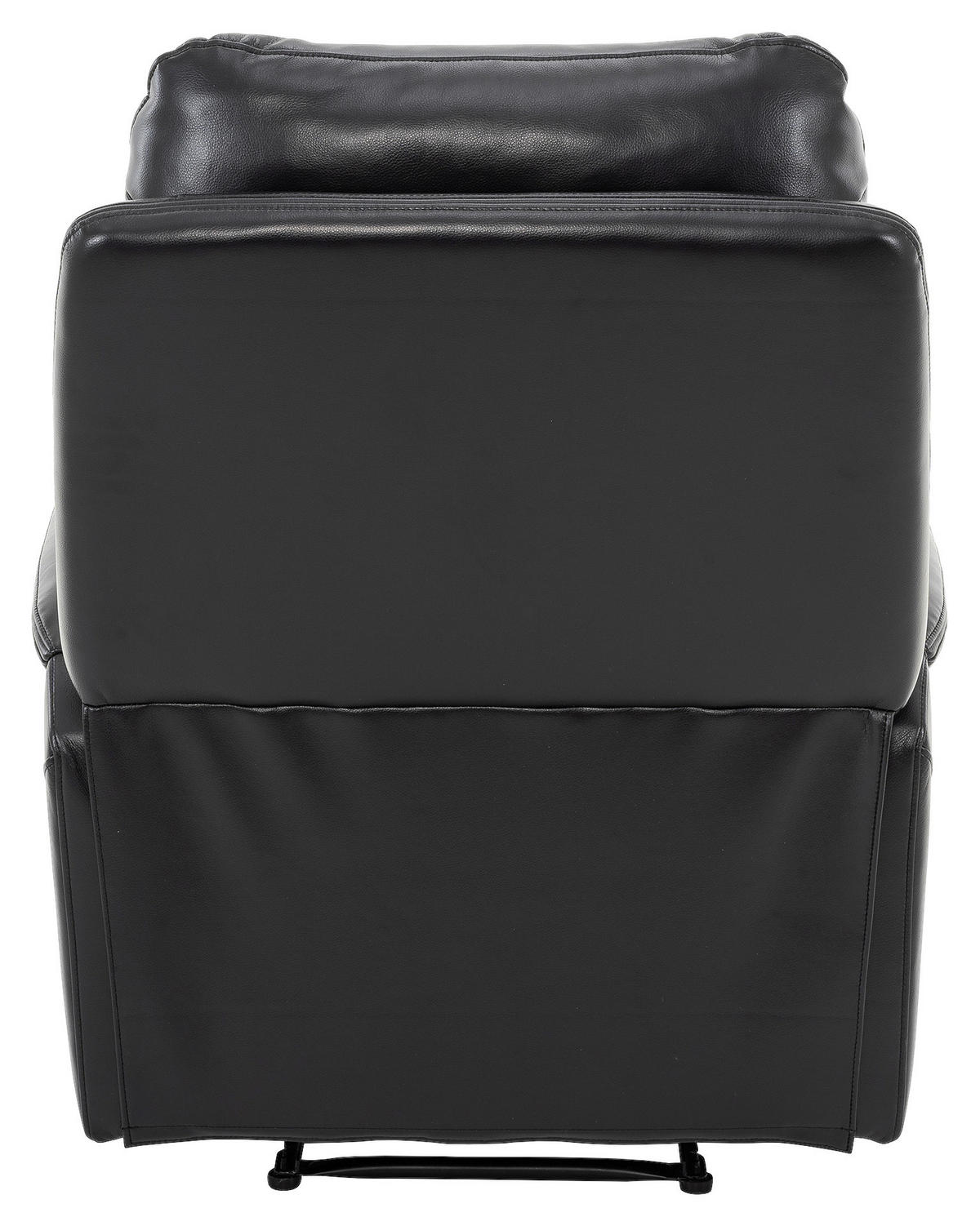 FERNSEHSESSEL  mit Lederlook Schwarz  - Schwarz, KONVENTIONELL, Kunststoff/Textil (86/107/91cm) - P & B
