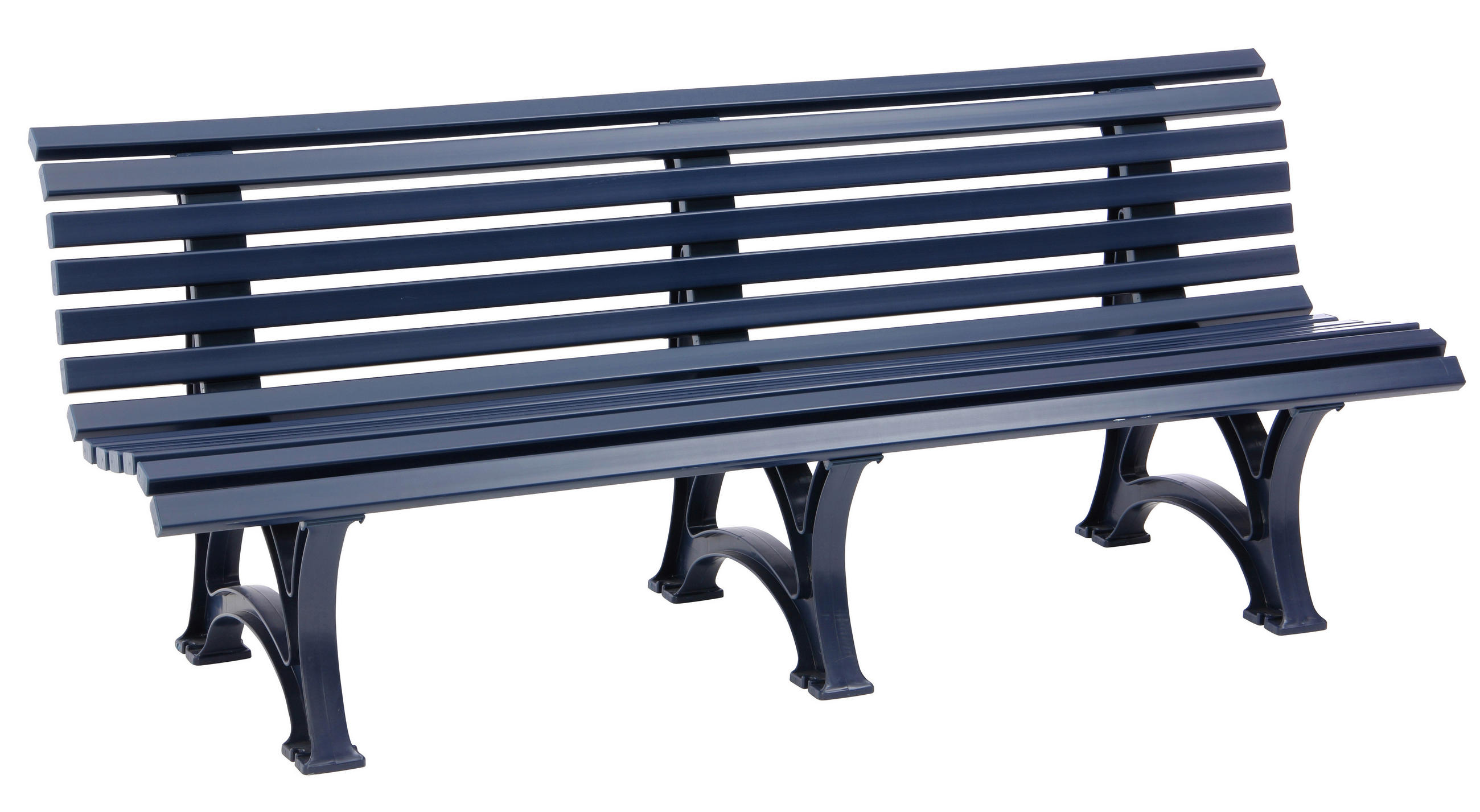 GARTENBANK 200/80/64 cm   - Dunkelblau, Basics, Kunststoff (200/80/64cm) - Modante