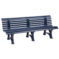 GARTENBANK 200/80/64 cm   - Dunkelblau, Basics, Kunststoff (200/80/64cm) - Modante