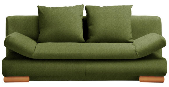 SCHLAFSOFA in Dunkelgrün - Dunkelgrün, Design, Holz/Textil (200/87/93cm) - Venda