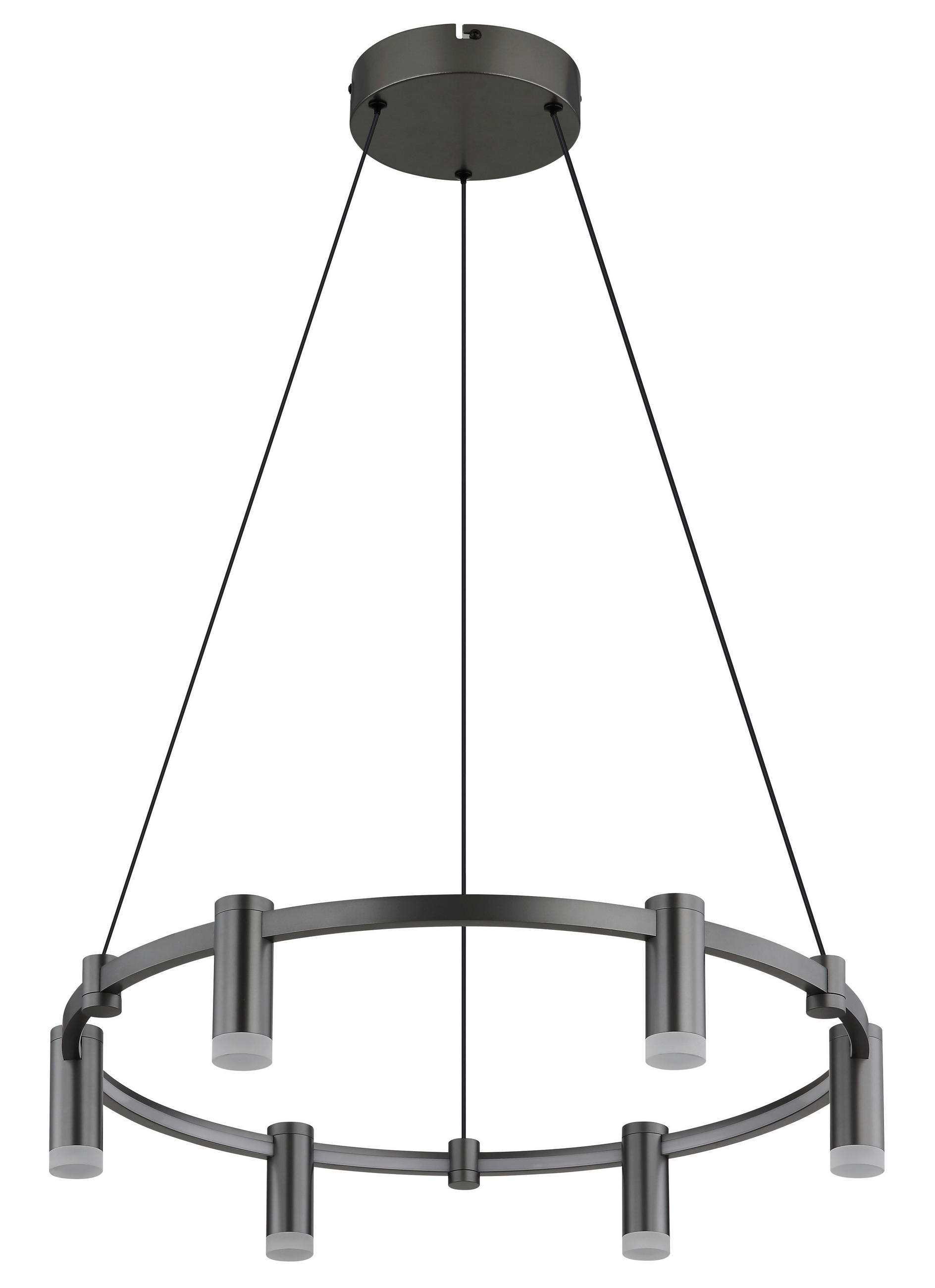 LED-HÄNGELEUCHTE 62/120 cm  - Anthrazit/Schwarz, Design, Kunststoff/Metall (62/120cm) - Globo