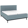 POLSTERBETT Matratze, Lattenrost, Bettkasten 180/200 cm  in Blau  - Blau/Graphitfarben, Design, Holz/Textil (180/200cm) - Musterring