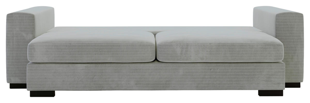 SCHLAFSOFA in Flachgewebe Grau  - Schwarz/Grau, Konventionell, Kunststoff/Textil (236/78/114cm) - Carryhome