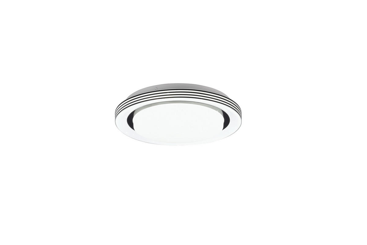 LED-DECKENLEUCHTE Atria 27/7 cm   - Schwarz, Basics, Kunststoff (27/7cm)