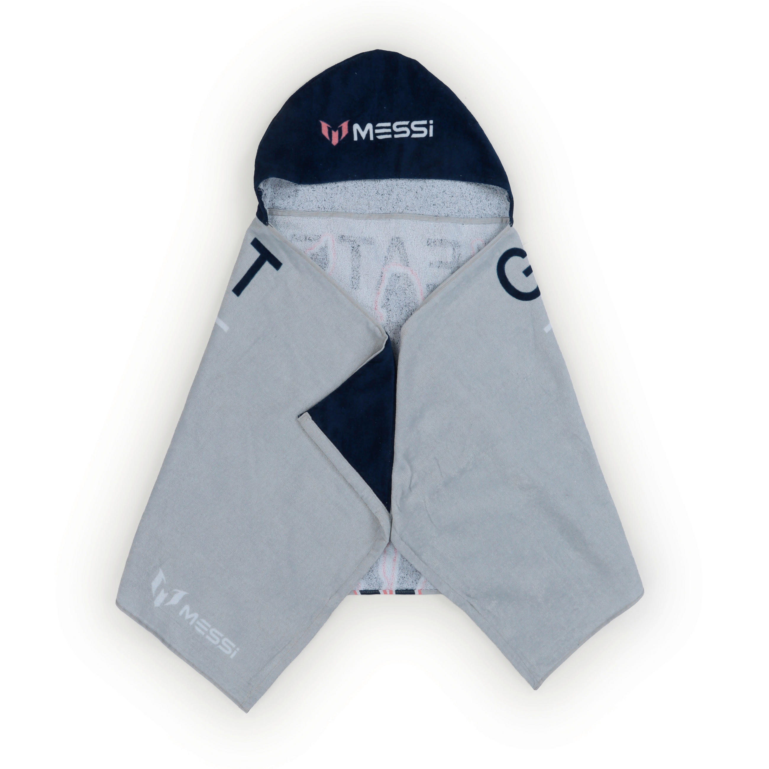 KAPUZENBADETUCH MESSI ALL TIME CREATEST 130/56 cm  - Dunkelblau/Grau, Basics, Textil (130/56cm)