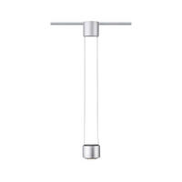 URAIL SCHIENENSYST.-PENDEL - Chromfarben/Schwarz, Basics, Kunststoff/Metall (9,8/8,5cm) - Paulmann