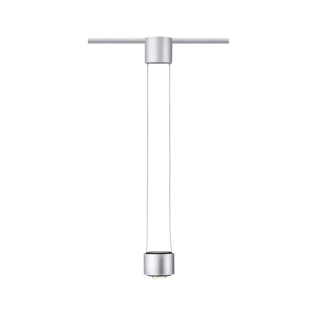 URAIL SCHIENENSYST.-PENDEL - Chromfarben/Schwarz, Basics, Kunststoff/Metall (9,8/8,5cm) - Paulmann