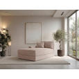BIGSOFA Cord Rosa  - Schwarz/Rosa, MODERN, Kunststoff/Textil (117/93/190cm) - Carryhome