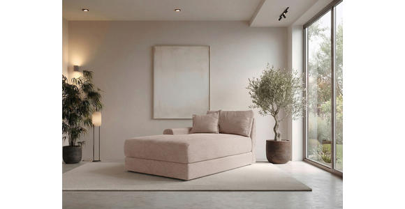 BIGSOFA Cord Rosa  - Schwarz/Rosa, MODERN, Kunststoff/Textil (117/93/190cm) - Carryhome