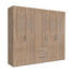 DREHTÜRENSCHRANK 5 -türig Sonoma Eiche - Alufarben/Sonoma Eiche, KONVENTIONELL, Holzwerkstoff/Kunststoff (250/216/58cm) - Hom`in