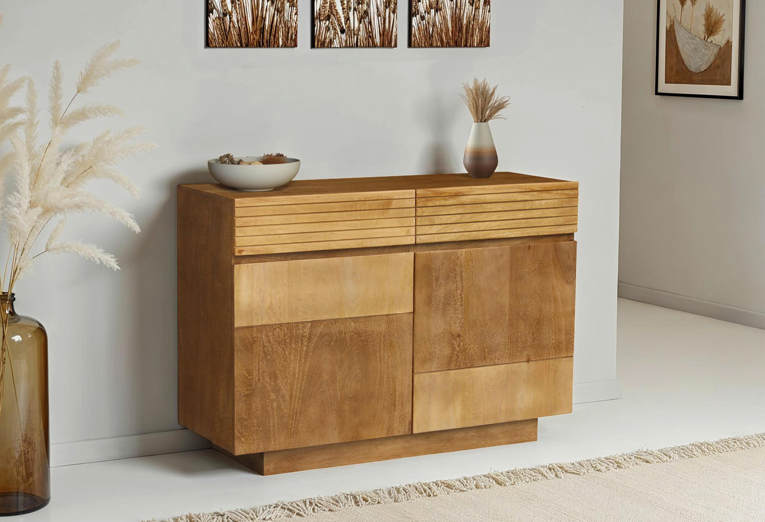 KOMMODE  in 110/77/40 cm  - Hellbraun/Naturfarben, Natur, Holz (110/77/40cm) - Livetastic