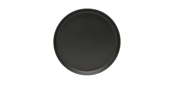 FRÜHSTÜCKSTELLER Schwarz 20,5 cm Salerno  - Schwarz, Trend, Keramik (20,5cm) - Novel