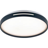 STROPNA LED-SVETILKA  June /2600 lm/4000 K// - temno siva/bela, Basics, kovina/umetna masa (38/6cm)
