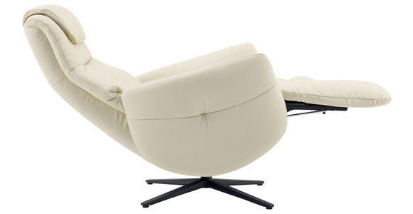MASSAGESESSEL Echtleder Lederlook Beige - Beige, Design, Leder/Textil (77/113/90cm) - Xora