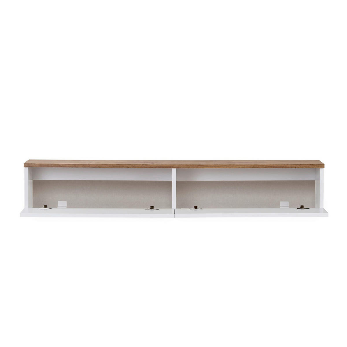 TV-ELEMENT - Weiss/Kieferfarben, Modern, Holzwerkstoff (140/25/25cm) - MID.YOU