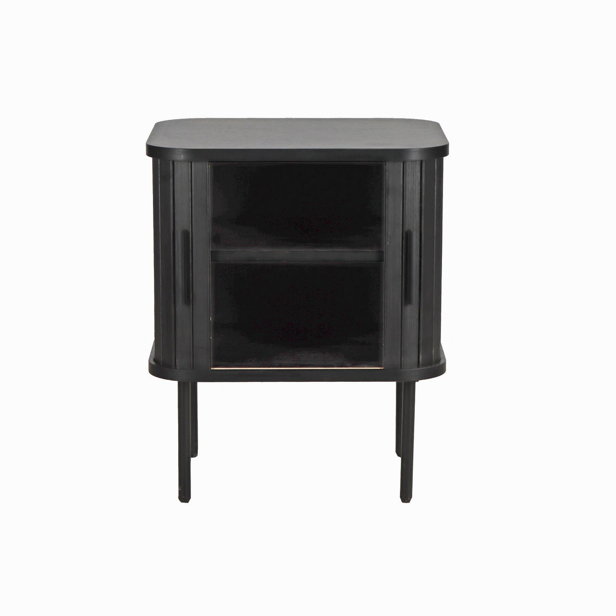 NACHTTISCH 45/55/40 cm  - Schwarz, Design, Holzwerkstoff/Metall (45/55/40cm) - Livetastic