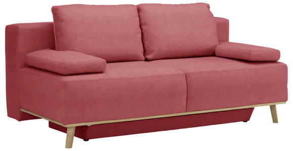 BOXSPRINGSOFA in Rot  - Rot, Design, Holz/Textil (203/97/107cm) - Dieter Knoll