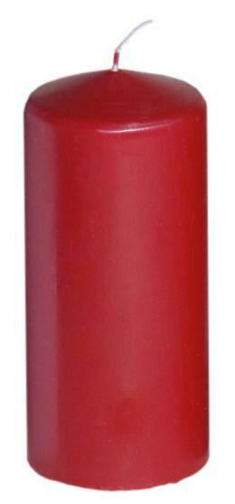 STUMPENKERZE 5,7/13 cm  - Rot, Basics (5,7/13cm) - Steinhart