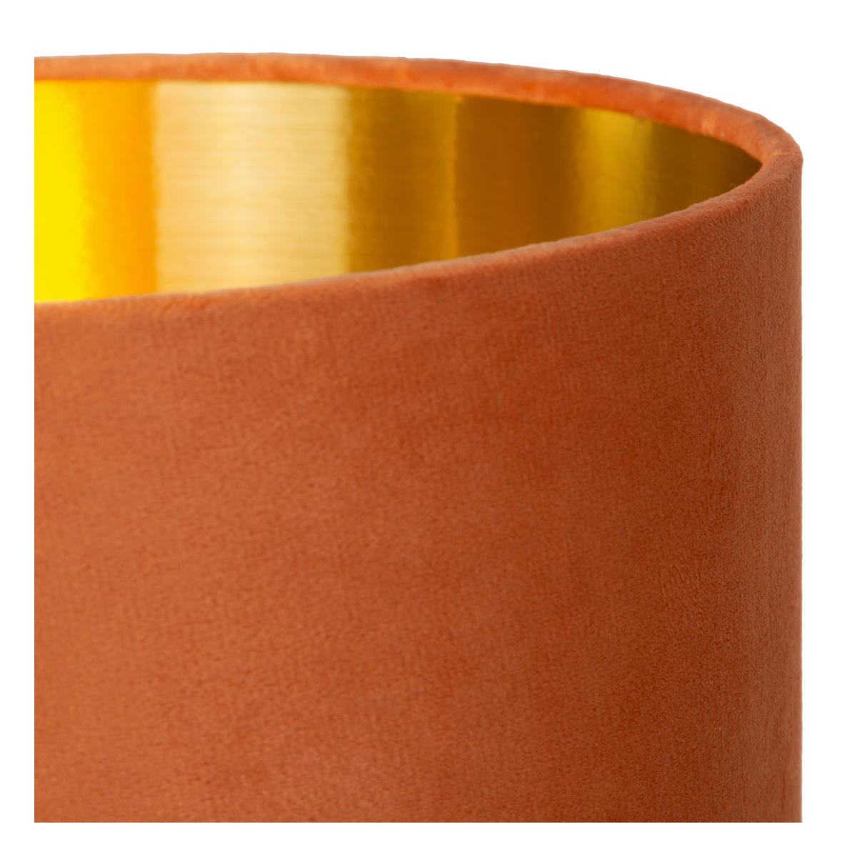 LED-TISCHLEUCHTE 24/24/47 cm   - Orange, Design, Glas/Textil (24/24/47cm) - Lucide